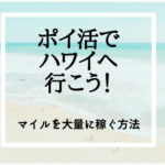 ポイ活でハワイへ行こう！マイルおすすめの貯め方！
